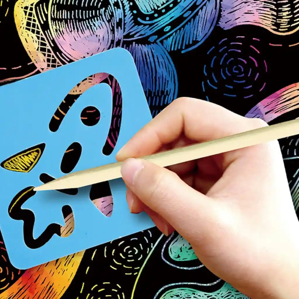 Juego De Arte Mágico Rasca Y Pinta Espacio Para Niños