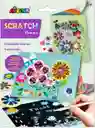 Juego Didáctico Tarjetas Floral Para Decorar Y Raspar Niños