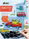 Juego Didáctico Tarjetas Autos Para Decorar Y Raspar Niños