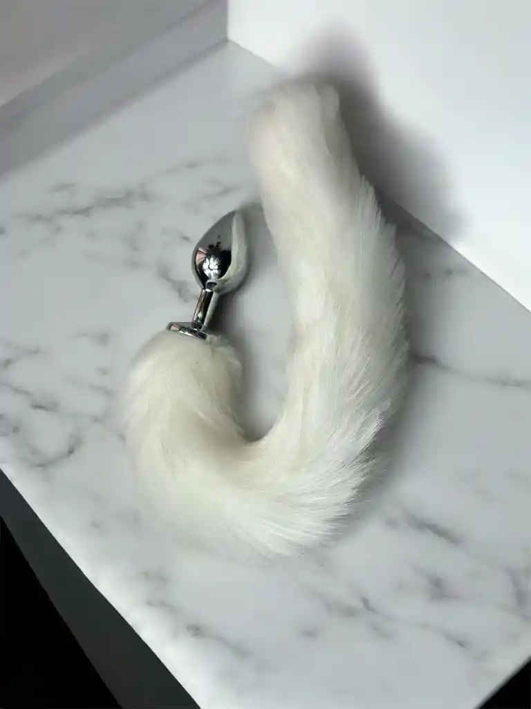 Cola De Zorro Plug Blanco