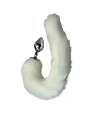 Cola De Zorro Plug Blanco