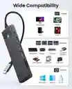 Adaptador Usb C A Hdmi Hub Tipo C Orico 7 En 1 4k