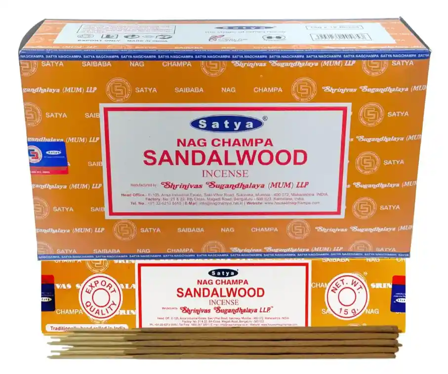 Incienso Nag Champa Satya Sándalo Caja 15g