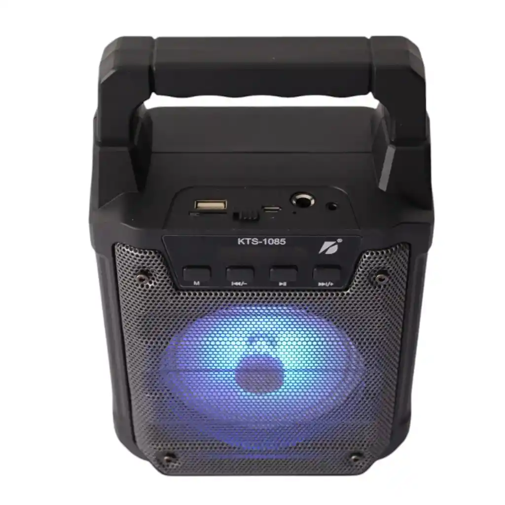 Parlante Portatil Con Luz Led Y Control
