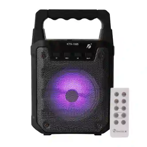 Parlante Portatil Con Luz Led Y Control