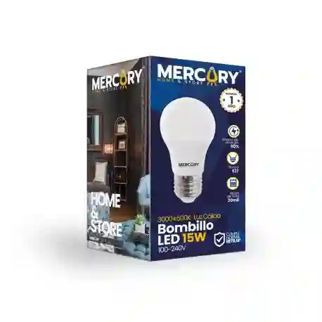 Bombillo Led 15w E27 Mercury Luz Cálida