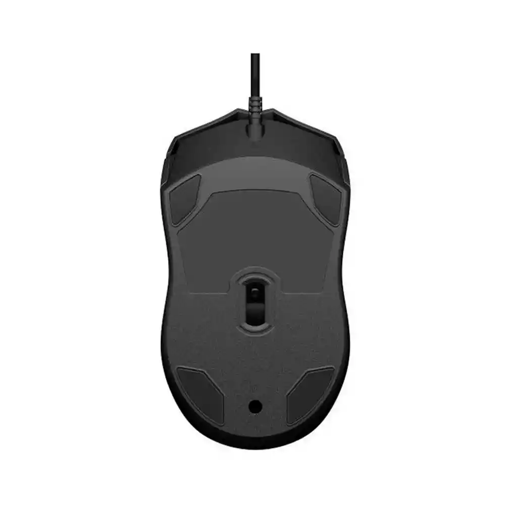 Mouse Alámbrico Hp 150 Con Conexión Usb Y Diseño Ambidiestro Negro