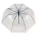 Sombrilla Paraguas Transparente Colores Tipo Hongo 1mt Blanco