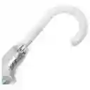 Sombrilla Paraguas Transparente Colores Tipo Hongo 1mt Blanco