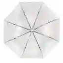 Sombrilla Paraguas Transparente Colores Tipo Hongo 1mt Blanco