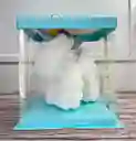 Unicornio Teddy De Flores En Caja De Acetato