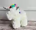 Unicornio Teddy De Flores En Caja De Acetato