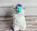 Unicornio Teddy De Flores En Caja De Acetato