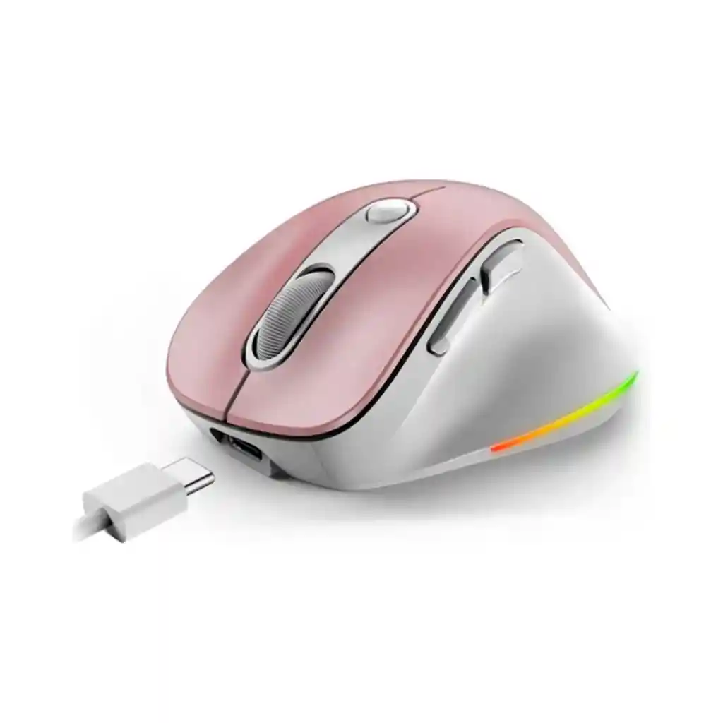 Mouse Genius Ergo 9000s Pro Con Conexión Usb Rosado