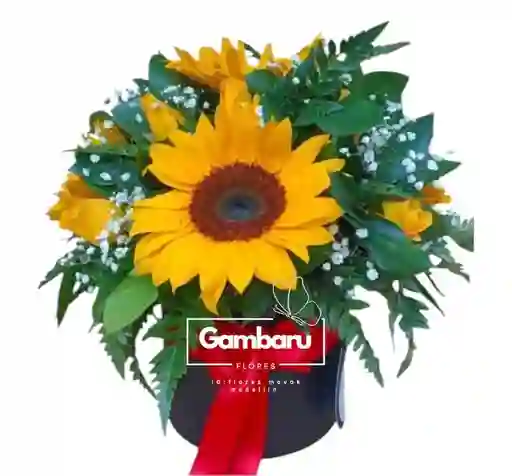 Flores En Burbuja Cilindro