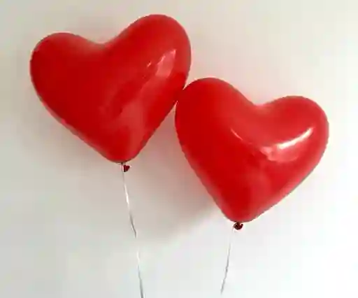 Globo Latex Corazón Con Helio Certificado