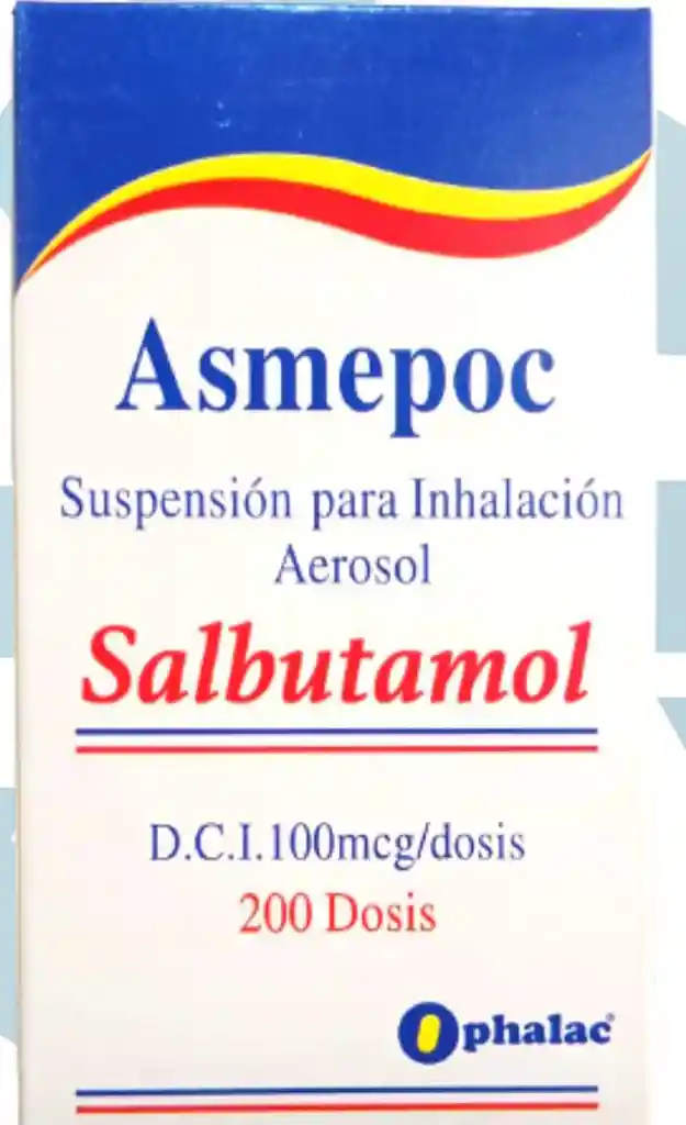 Asmepoc Salbutamol Inhalador 200 Dosis