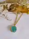 Collar Piedra Agatha Verde
