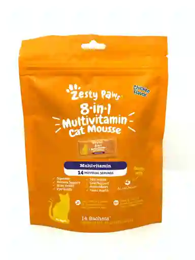 Zesty Paws Multivitaminico 8-1 Para Gatos Cat Mousse