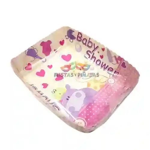 Bandeja Tematica Baby Shower Niña X12und