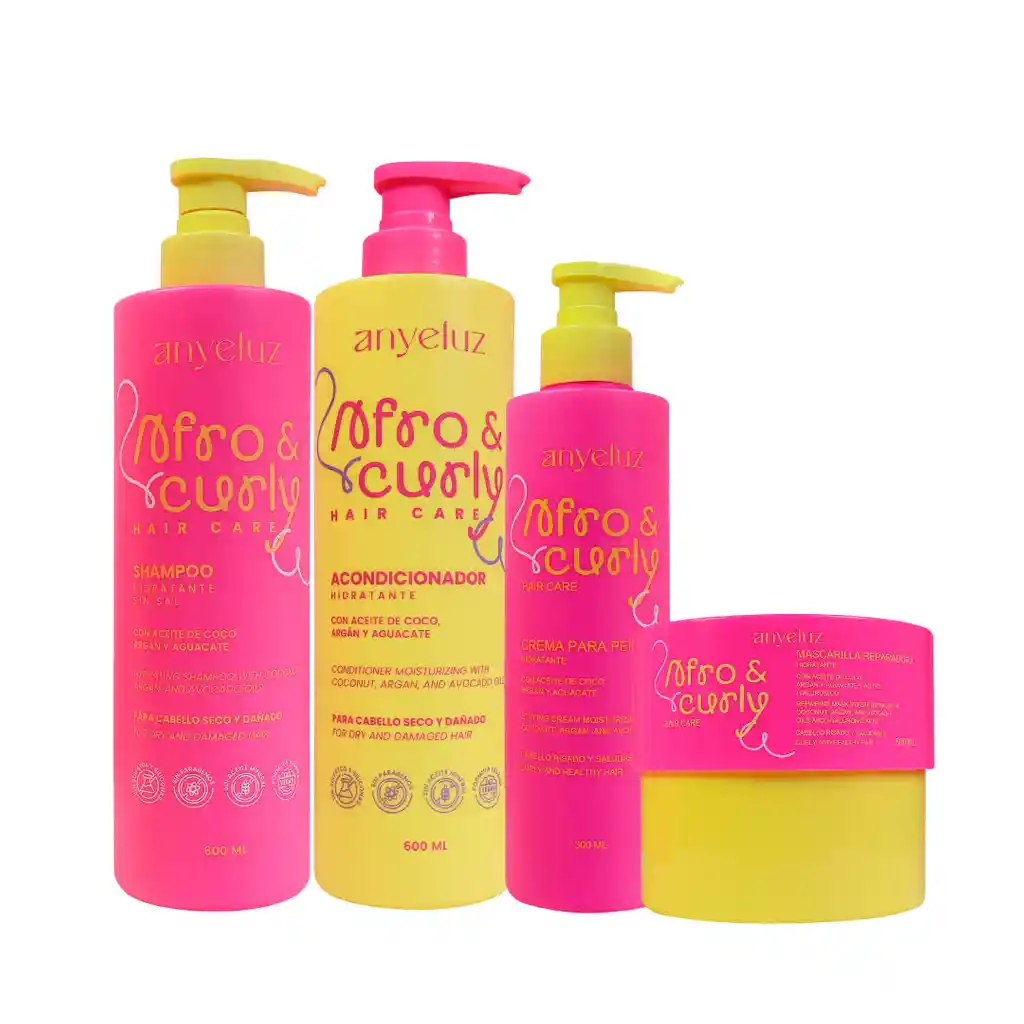 Kit Afro Curly Anyeluz