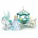 Muñeca Princesa Con Pegaso Y Carruaje Mágico Azul