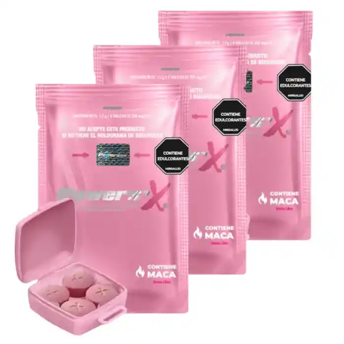 *3 Power Sex Woman X1 Sachet X 4 Pastilla