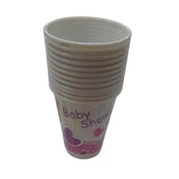 Vaso Tematica Baby Shower Niña X12und