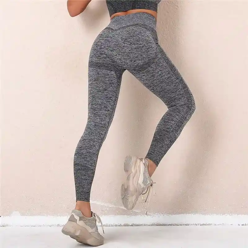 Leggings Licra Efecto Push Up Gris Claro