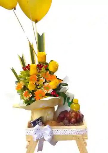 Flores En Desayuno Sorpresa