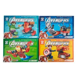 Superheroes Comics X 8 Pcs Armables Armatodo Construcción