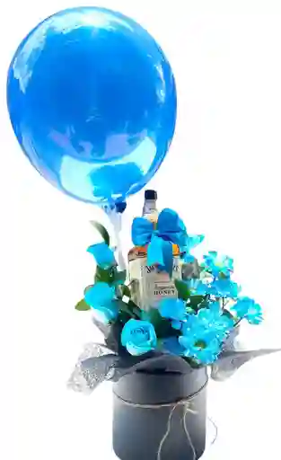 Flores Azules Jack Daniels