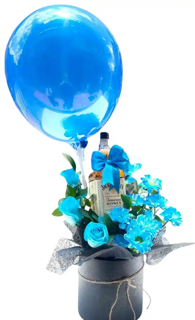 Flores Azules Jack Daniels