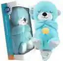 Peluche Que Respira Nutria Con Sonido Y Movimiento Azul