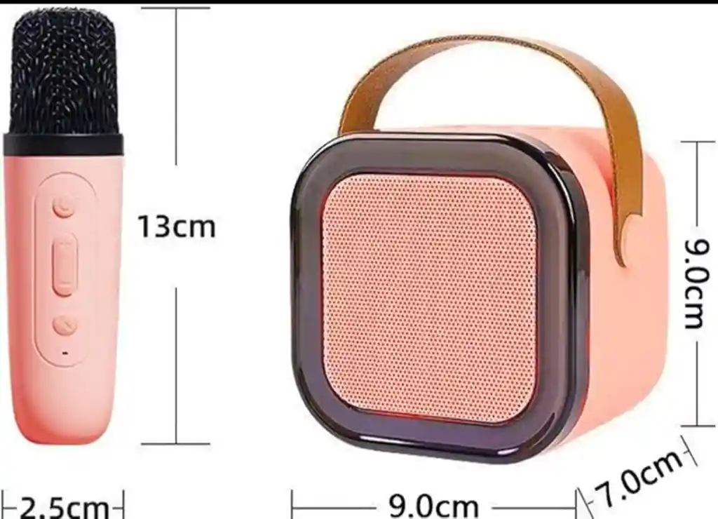 Parlante Bluetooth Con 1 Micrófono Bafle Karaoke Altavoz
