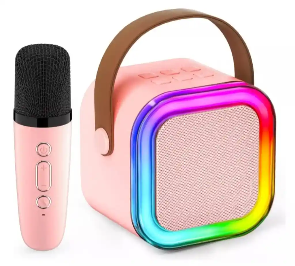Parlante Bluetooth Con 1 Micrófono Bafle Karaoke Altavoz