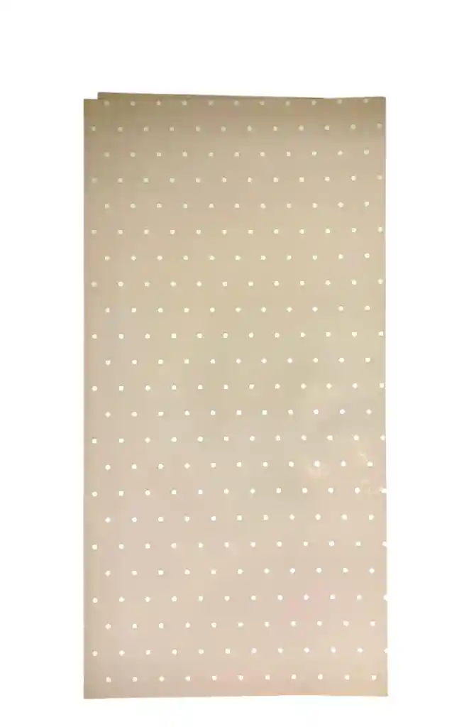 Papel Coreano X 2 Pliegos 56 X 58cm Doble Caqui Puntos Blancos