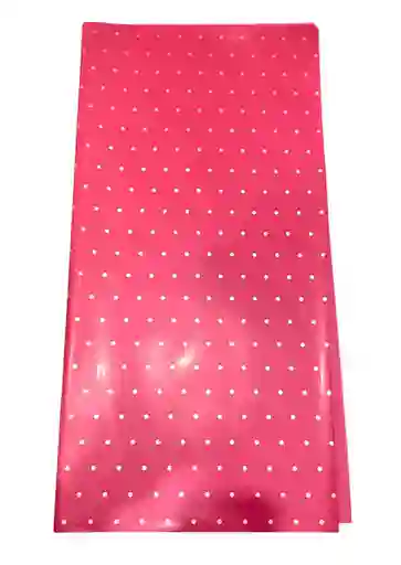 Papel Coreano X 2 Pliegos 56 X 58cm Rojo Puntos Dorados
