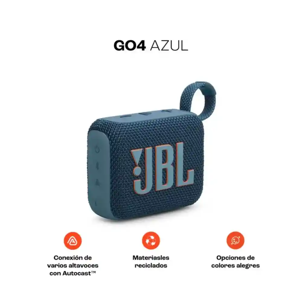 Parlante Altavoz Inalambrico Bluetooth 5.3 Jbl Go4 Azul Ip67
