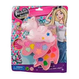 Kit De Maquillaje Para Niña Juguete Unicornio Sombras Color