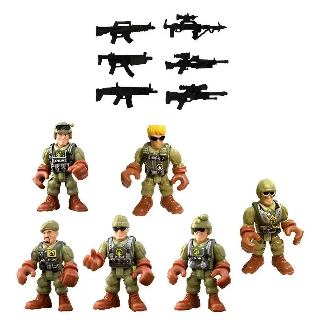 Soldado Militar Fuerzas Especiales Coleccionable + Accesorio