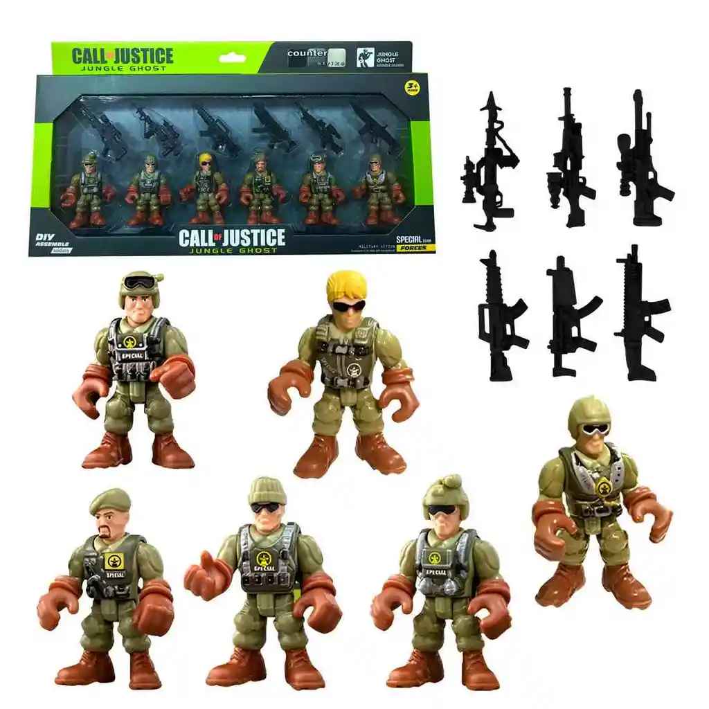 Soldado Militar Fuerzas Especiales Coleccionable + Accesorio
