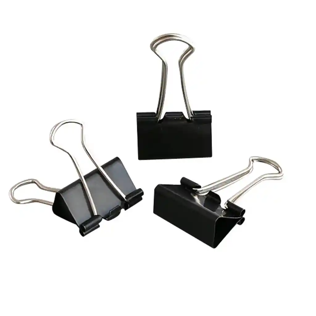 Pinzas Gancho Lotero Doble Clip 32 Mm 1 /4 X 3 Unidades