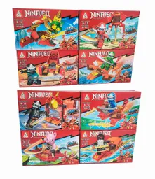 Superhéroes Ninja X 8 Pcs Armables Armatodo Construcción