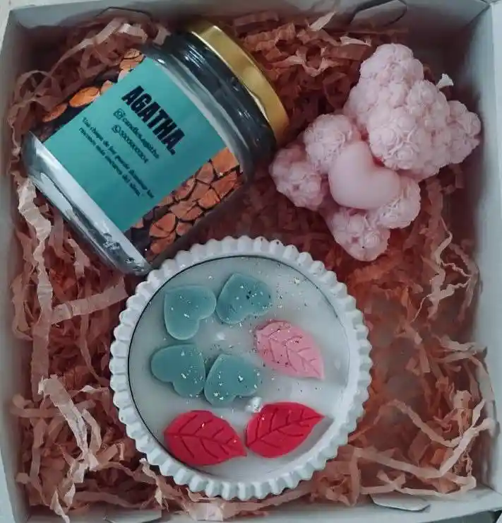 Caja Regalo De Velas Con Aroma