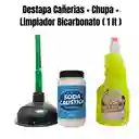 ¡ Combo ! Destapa Cañerias + Chupa + Limpiador Bicarbonato (1 Lt)