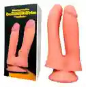 Dildo Double Blacke Para Doble Penetración Piel