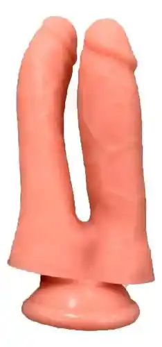 Dildo Double Blacke Para Doble Penetración Piel