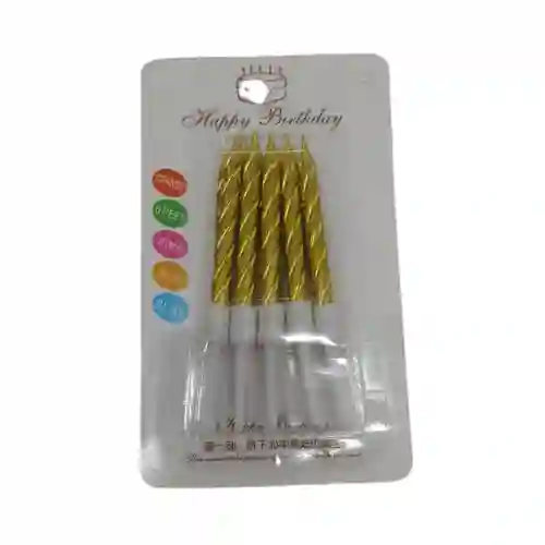 Vela Esplendor Dorada Pequeña X10und