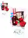 Regalo Especial Mi Querida Madre Con Vino Y Flores - Feliz Cumpleaños - Feliz Dia De La Madre